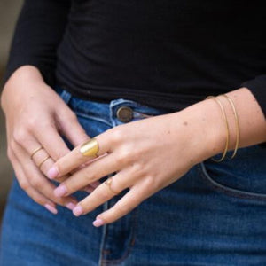 handmade brass cuff - Chloe cuff