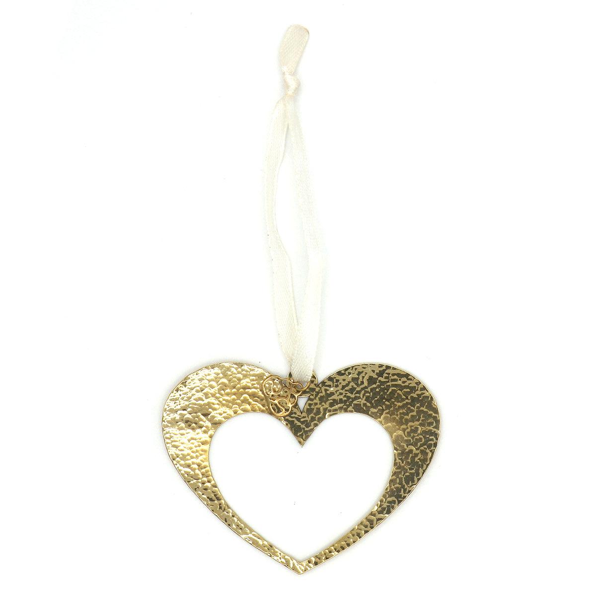 Petit Hammered Heart Ornament