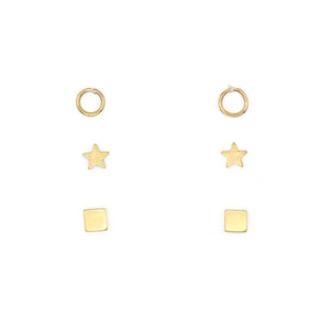 Wonder Mini Stud Set (Star, Halo, Diamond)