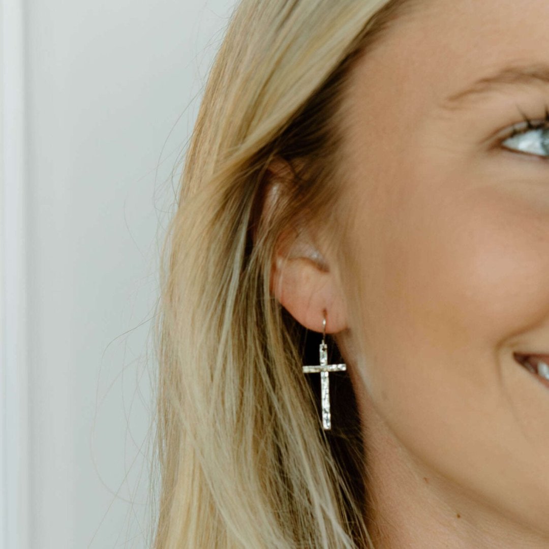 Cross Dangle Earrings