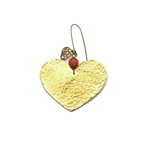 Petit Hammered Heart Ornament