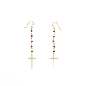 Trust Cross Dangle Earrings