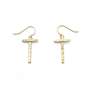 Cross Dangle Earrings