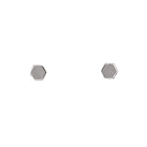 Mini Reflection Hexagon Studs