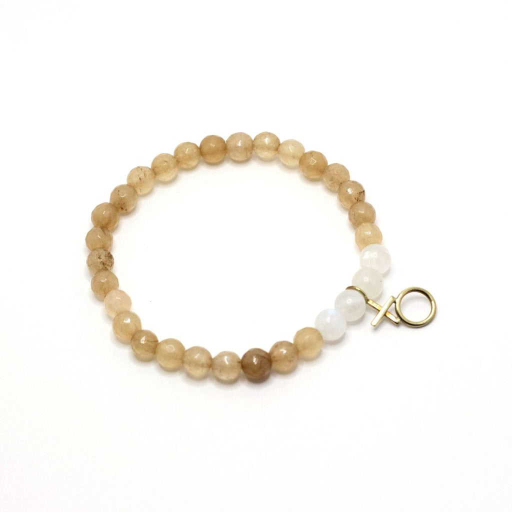 Gemstone XO Stretch Bracelet - Purpose Jewelry