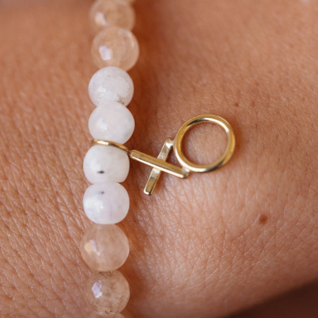 Gemstone XO Stretch Bracelet - Purpose Jewelry