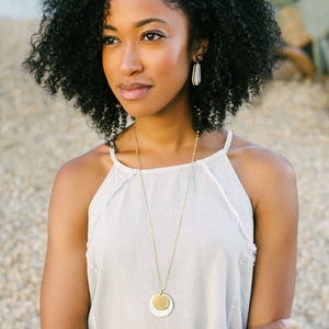 Audrey Necklace - sustainably handcrafted ankole necklace that give back to non-profit