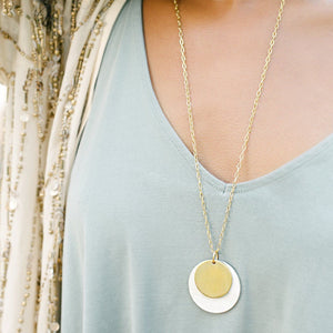 Audrey Necklace - sustainably handcrafted ankole necklace that give back to non-profit